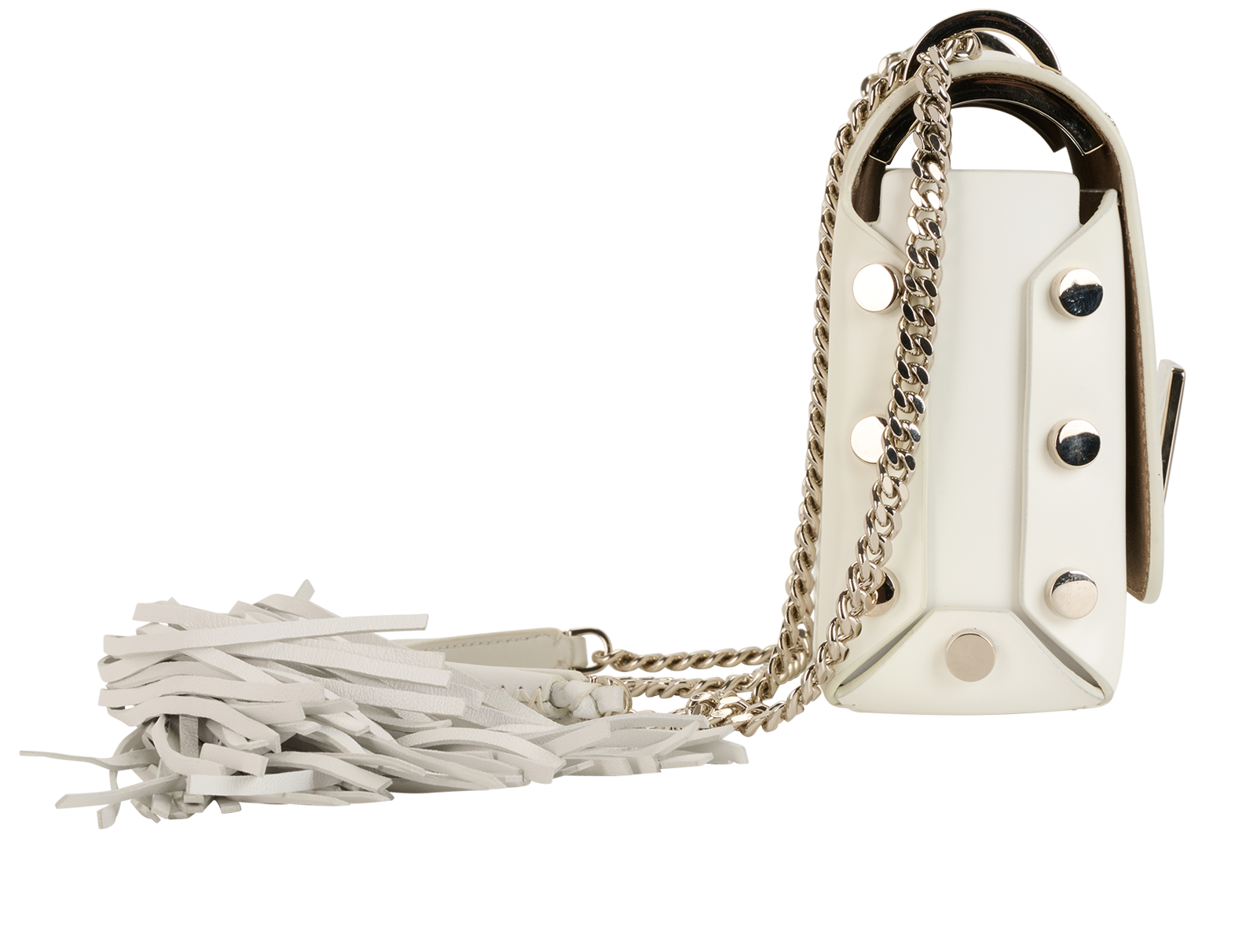 Lockett Petite, &pound;450, Handbags, White, Leather, Side view